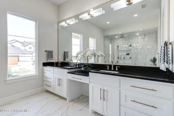 a sink with a vanity