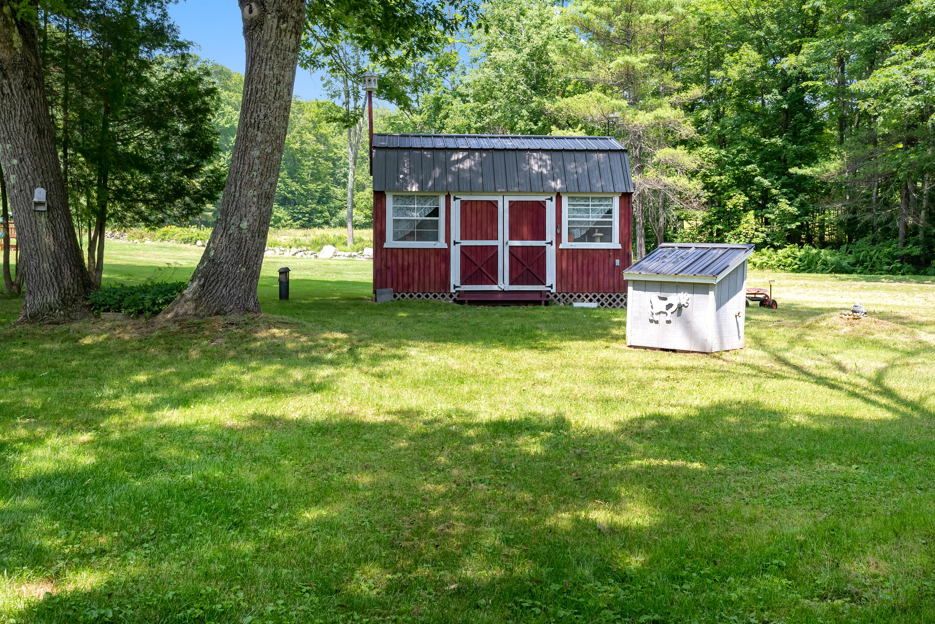 16 Ledge Hill Road Sweden, ME 04040 - Photo 52 of 75 Backyard, She Shed, Mature Trees