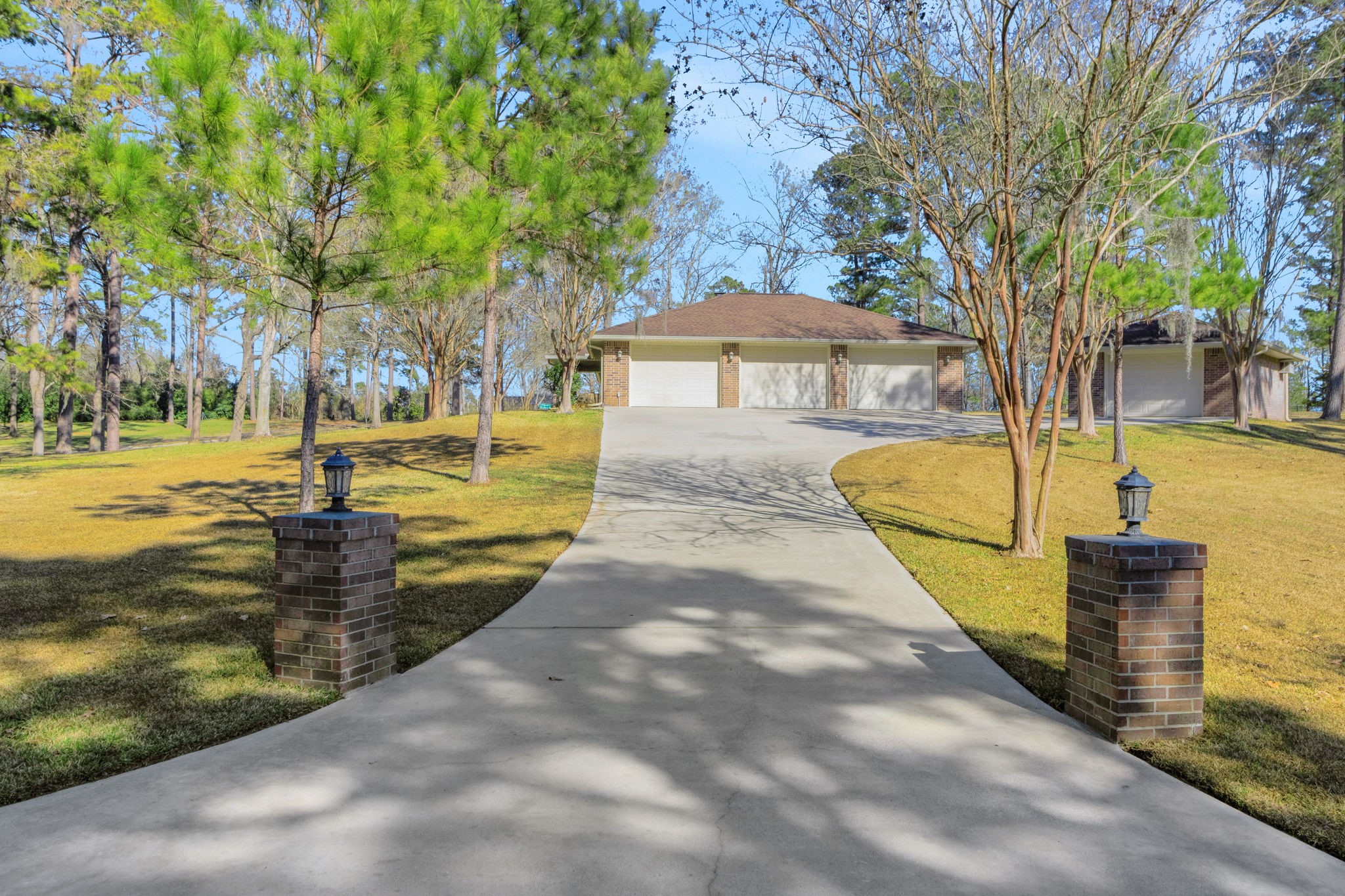 41 Holly Glen Point Blank, TX 77364 - Photo 33 of 35 a view of a yard with plants and trees