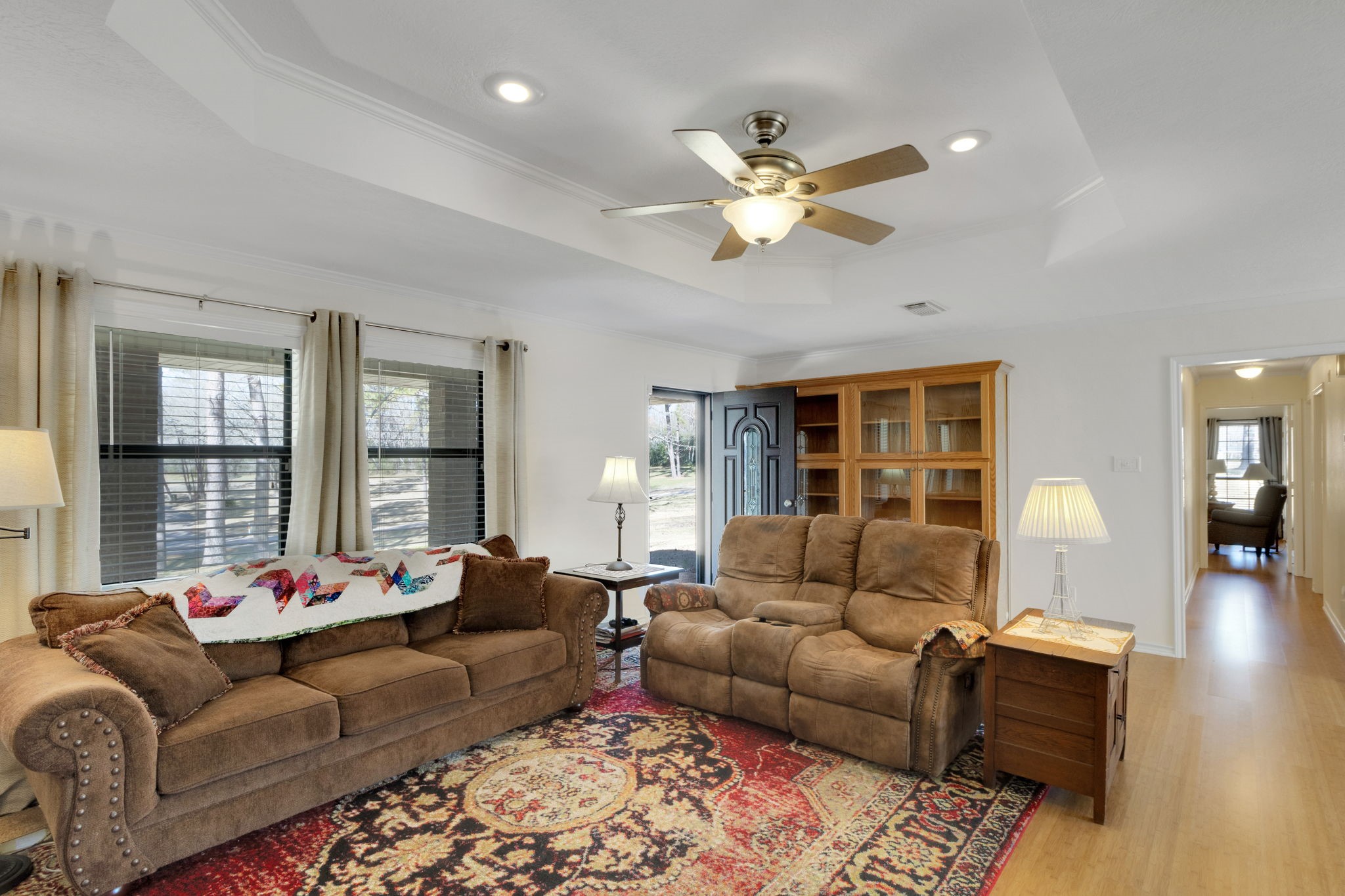 41 Holly Glen Point Blank, TX 77364 - Photo 7 of 35 a living room with furniture and a large window