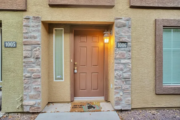 a view of front door of house