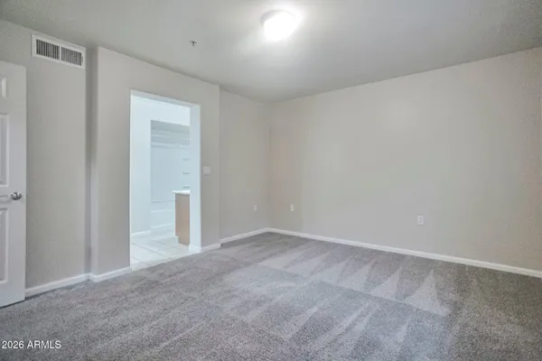 a view of an empty room