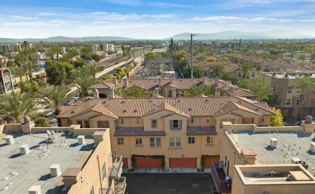 an aerial view of city