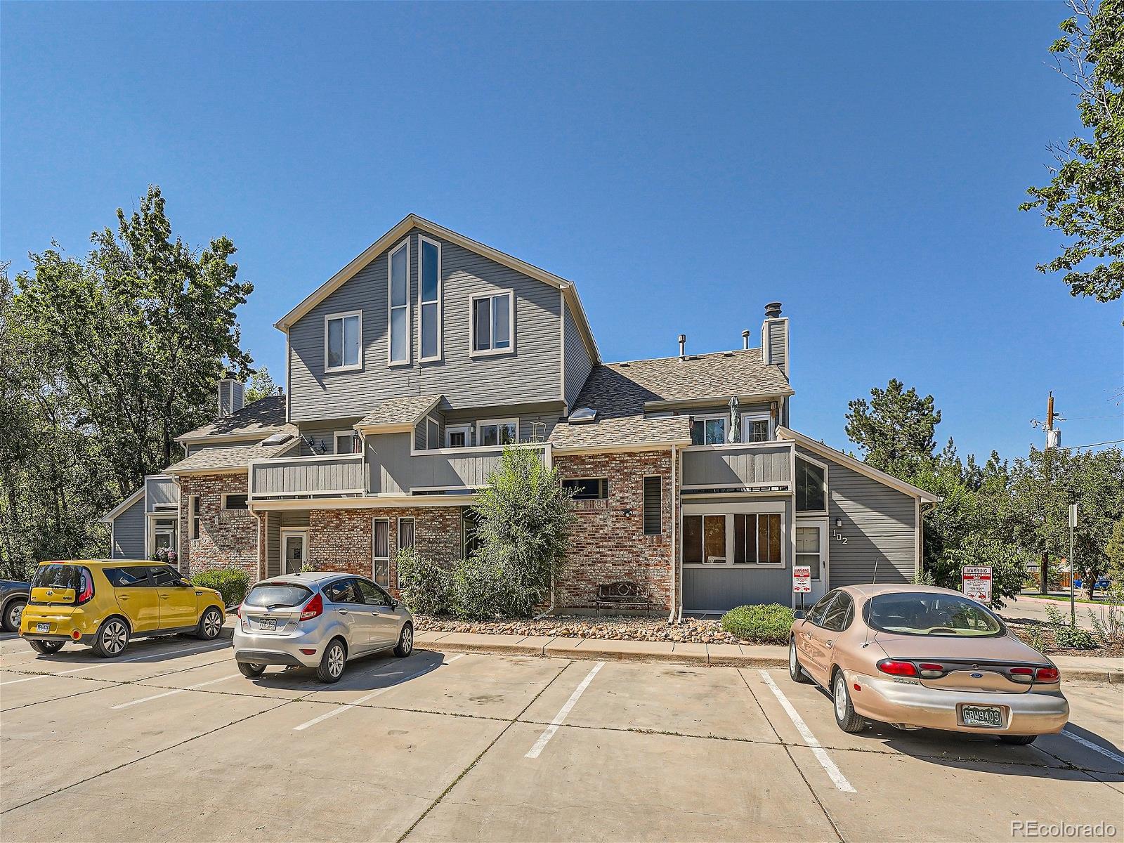 a car parked in front of a house