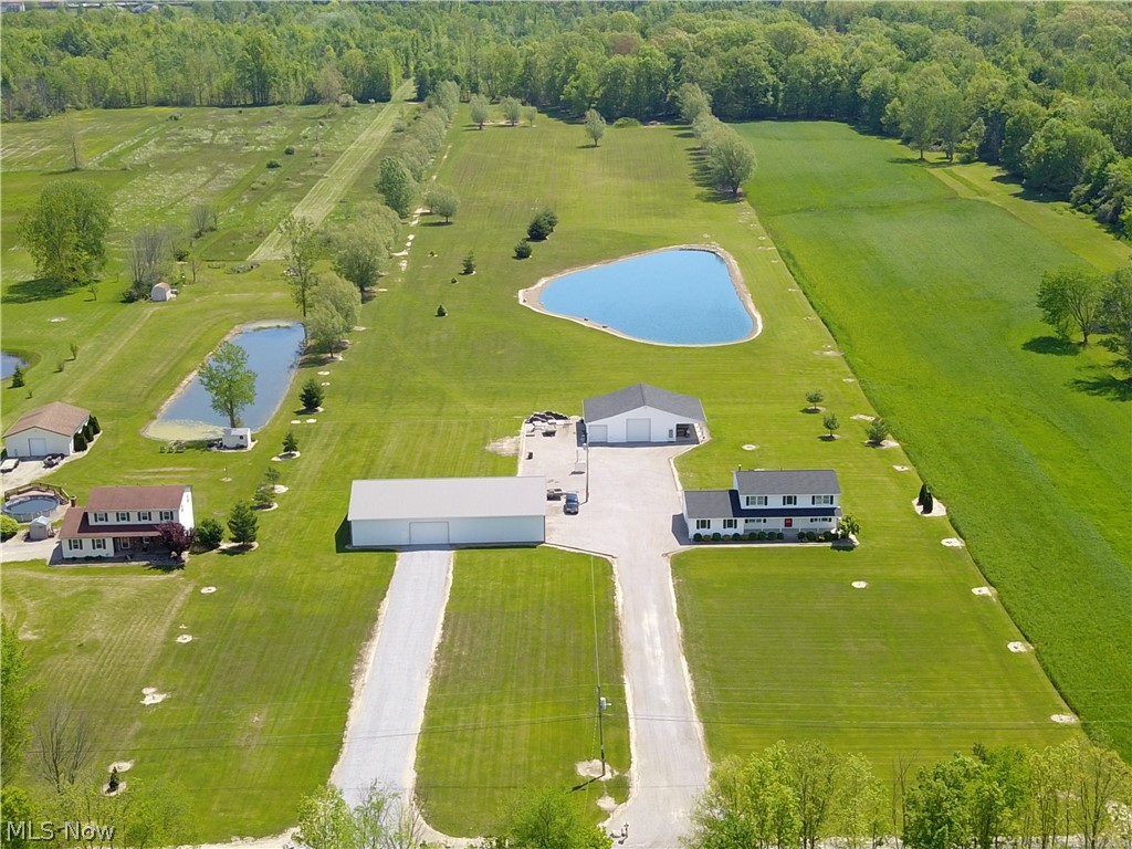 3501 Yost Road Litchfield, OH 44253 - Photo 4 of 35 Aerial view of home, blgs. & acreage