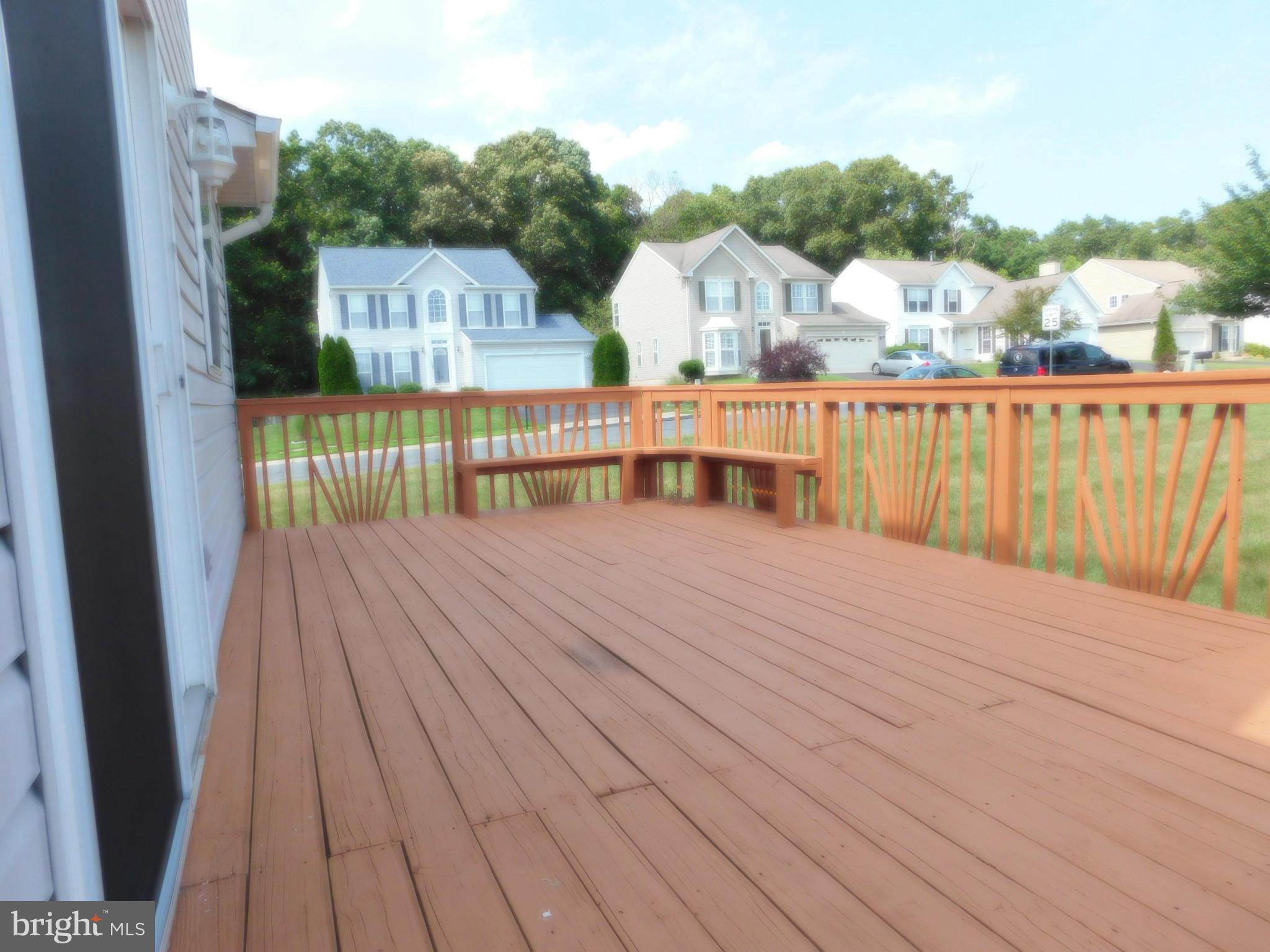 515 Barksdale Road Joppa, MD 21085 - Photo 26 of 28 Large Rear Deck with Built on Sitting Area