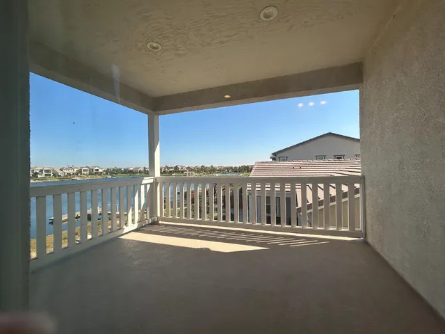 a view of balcony with city view