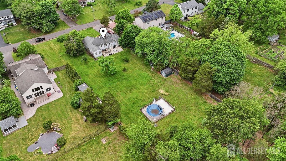 33 Ellison Road Somerset, NJ 08873 - Photo 36 of 38 an aerial view of a house with a yard