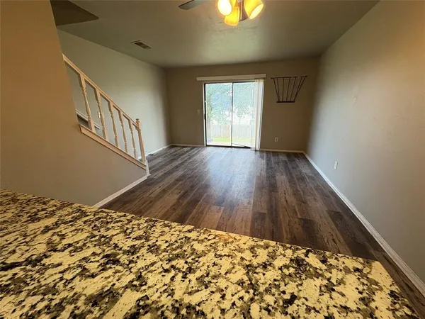 a view of wooden floor