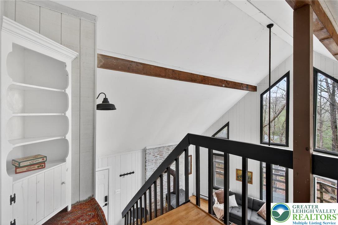 149 Regent Street Bushkill, PA 18324 - Photo 25 of 32 a view of entryway with stairs and wooden floor