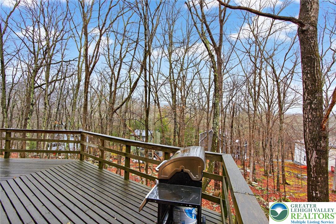 149 Regent Street Bushkill, PA 18324 - Photo 5 of 32 a view of balcony with wooden floor and fence