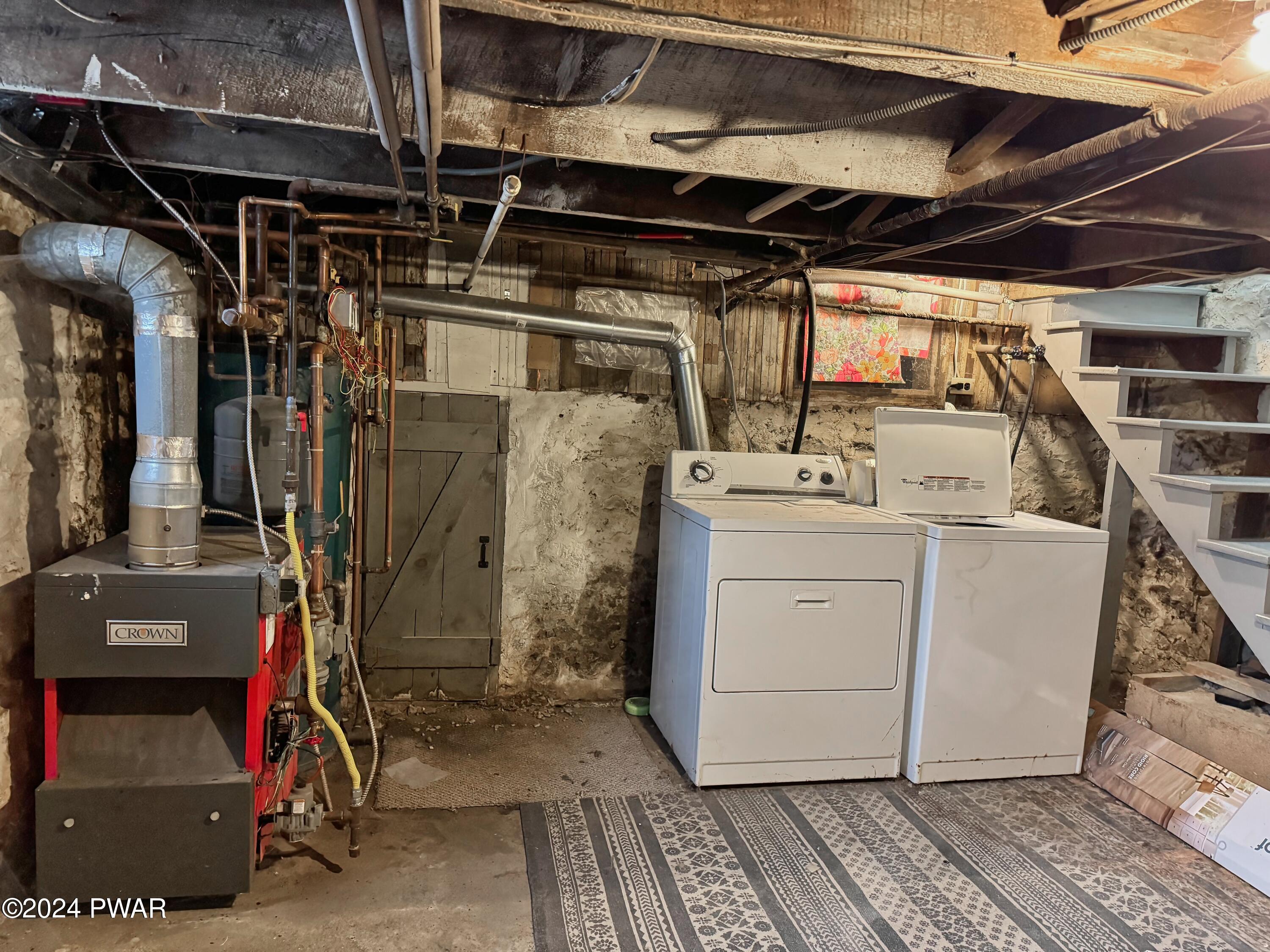 108 9th Street Milford, PA 18337 - Photo 22 of 38 a utility room with a washer and dryer