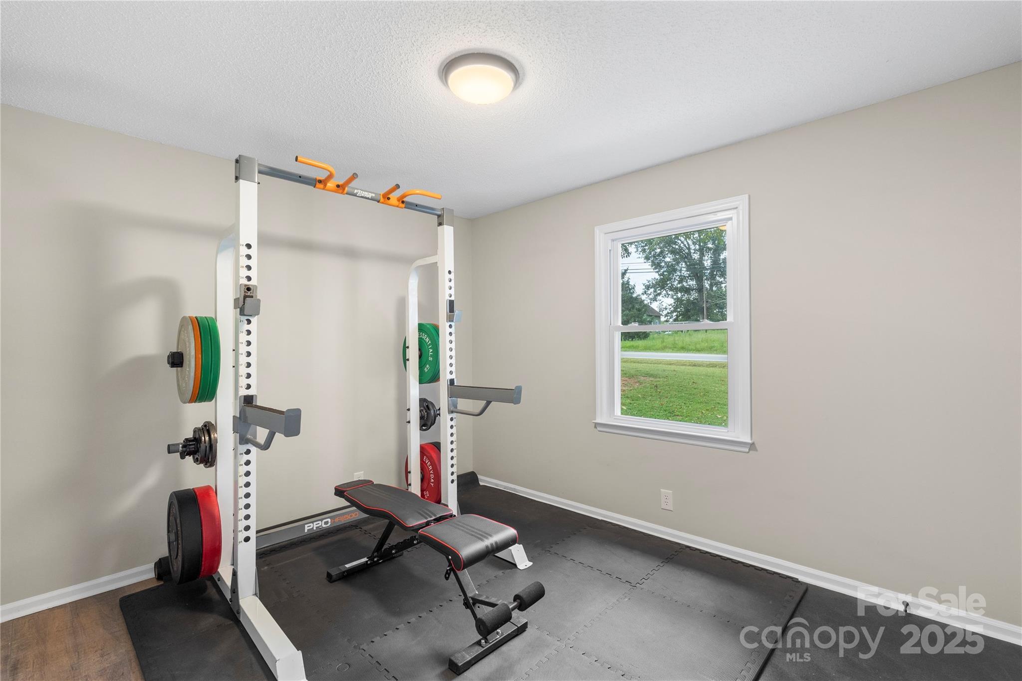 2302 Old Hickory Grove Road Mount Holly, NC 28120 - Photo 31 of 48 a room with gym equipment and a window