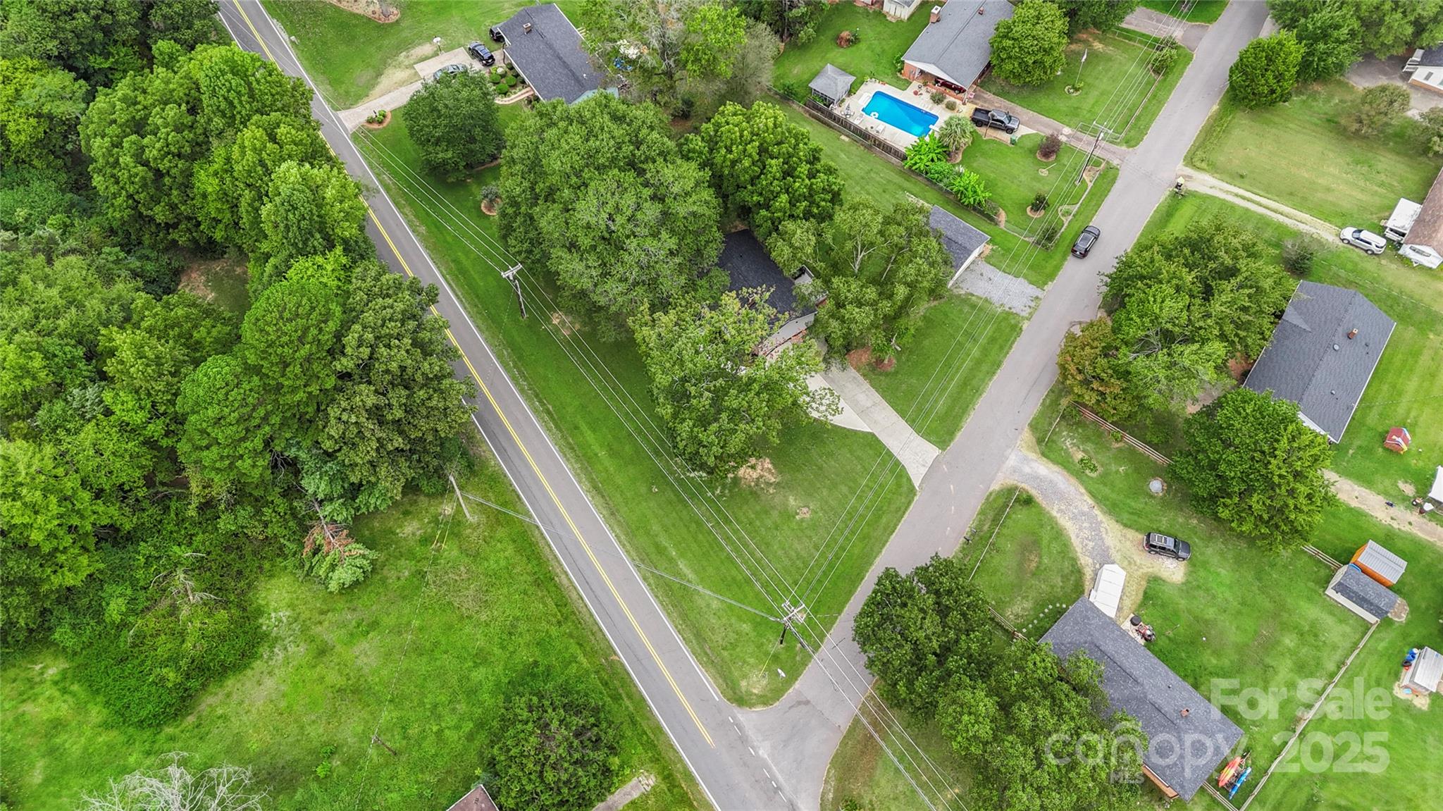 2302 Old Hickory Grove Road Mount Holly, NC 28120 - Photo 45 of 48 an aerial view of green landscape with outdoor space