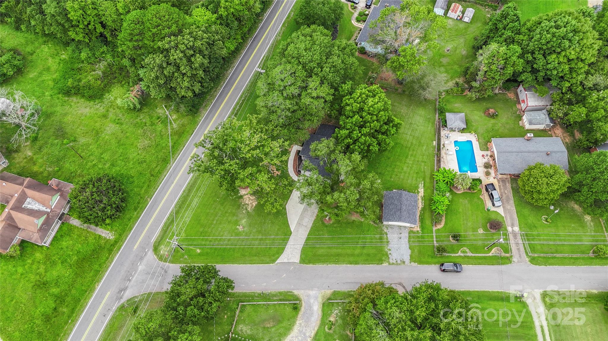 2302 Old Hickory Grove Road Mount Holly, NC 28120 - Photo 46 of 48 an aerial view of a house
