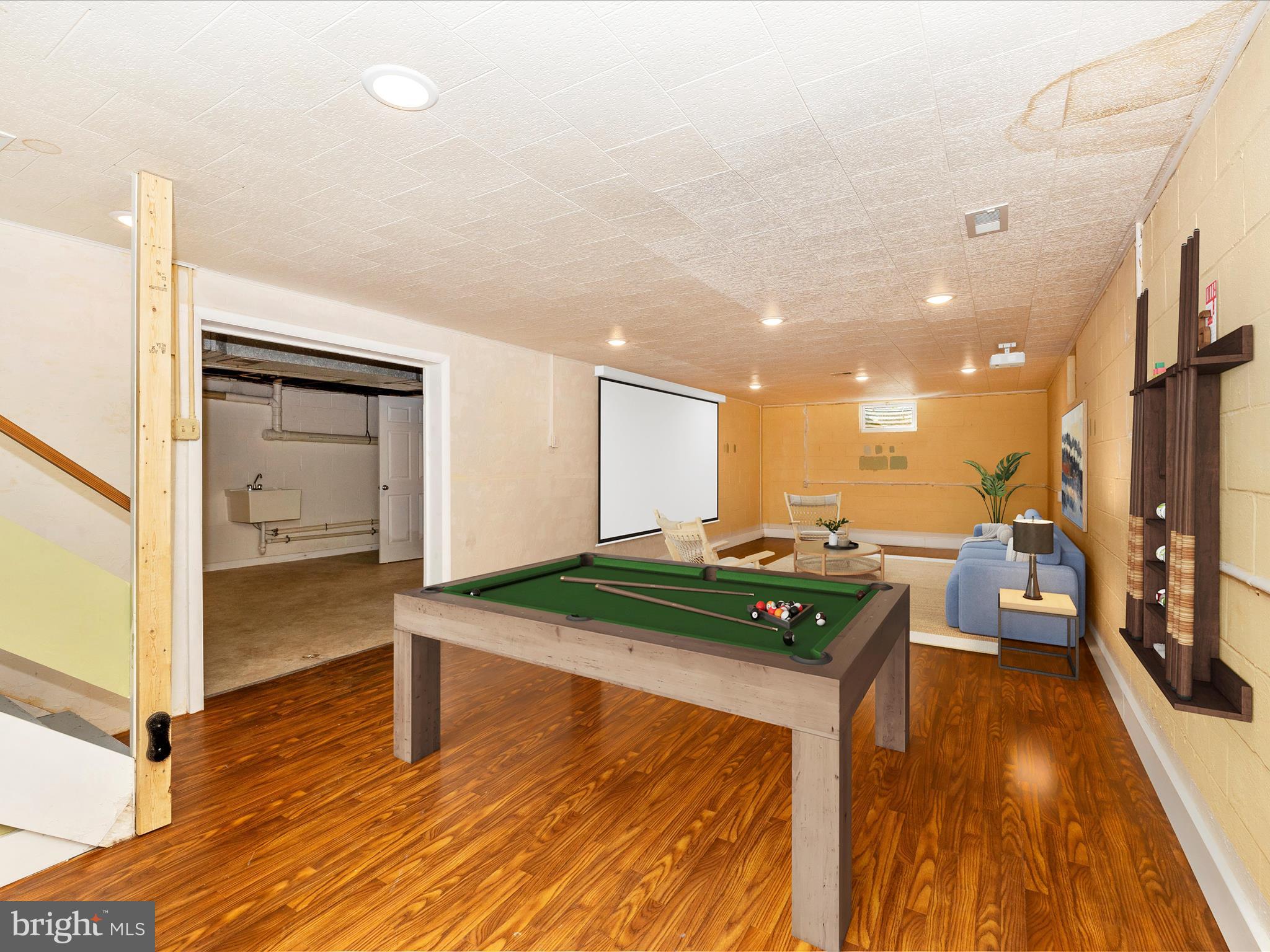 11230 Bottomley Road Thurmont, MD 21788 - Photo 38 of 79 Lower Level Rec Room Virtually Staged