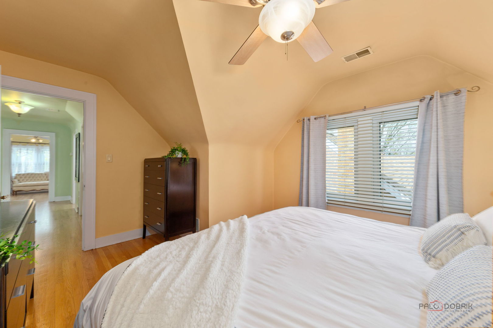 2720 Beulah Avenue River Grove, IL 60171 - Photo 20 of 33 a bedroom with a bed and a chandelier