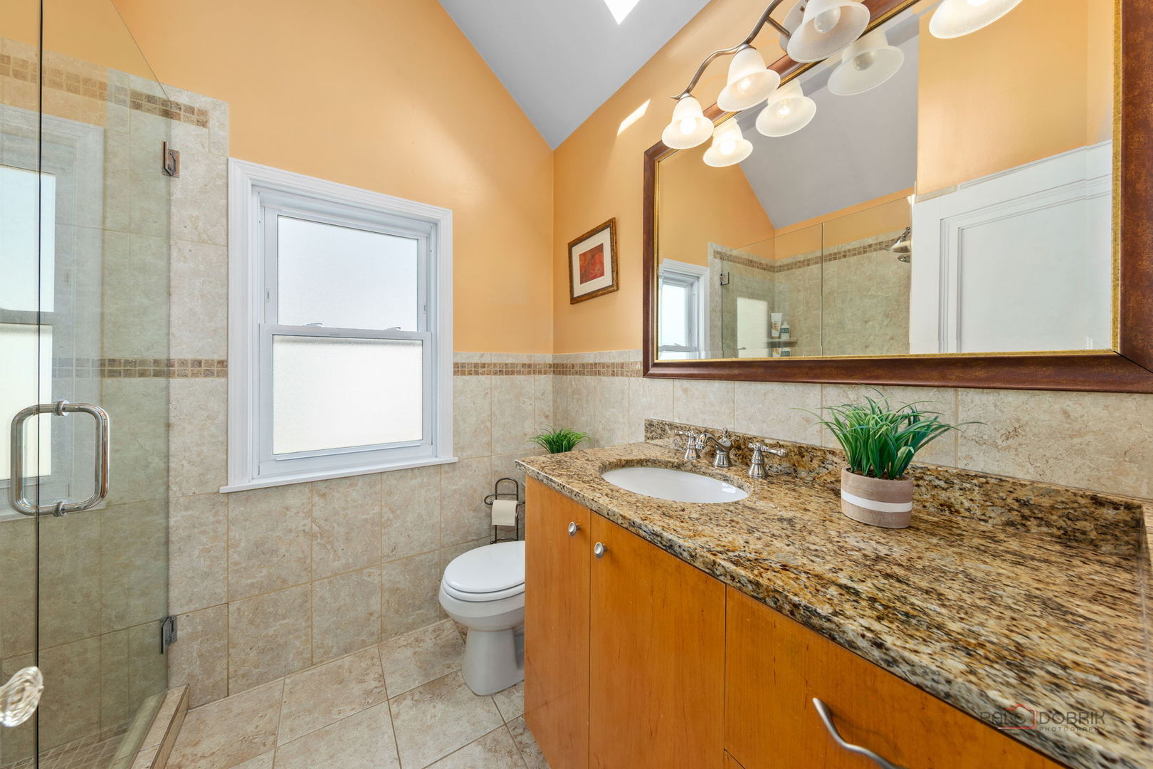 2720 Beulah Avenue River Grove, IL 60171 - Photo 24 of 33 a bathroom with a granite countertop sink a toilet and a mirror