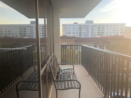 a view of balcony with floor