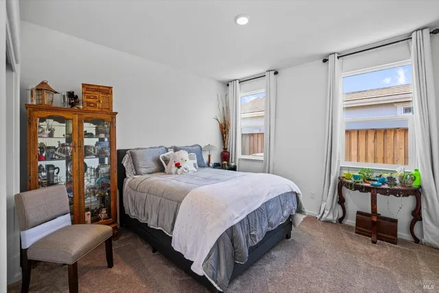 a house view with a backyard space