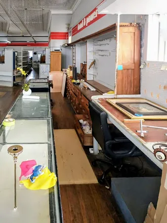 a view of storage and utility room