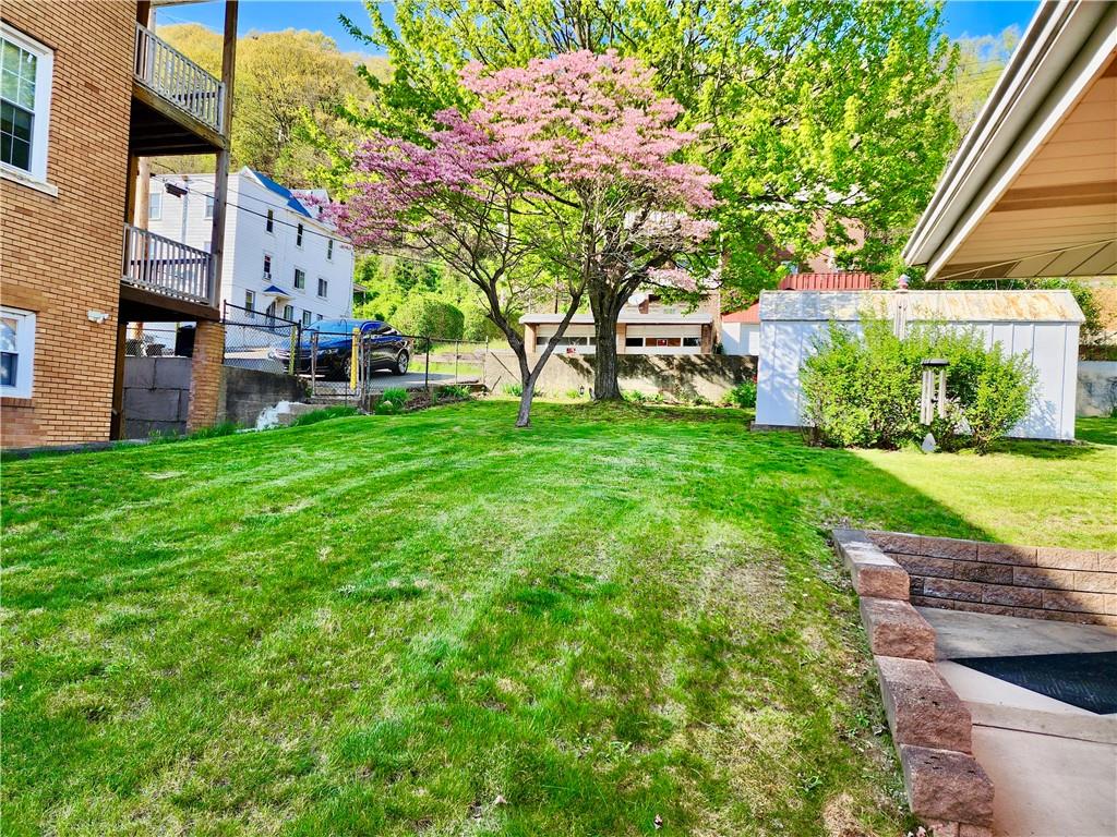 830 Ridge Avenue McKees Rocks, PA 15136 - Photo 46 of 50 side yard with beautiful blooming tree
