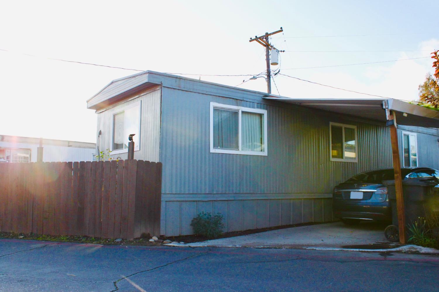 a view of a house with a garage