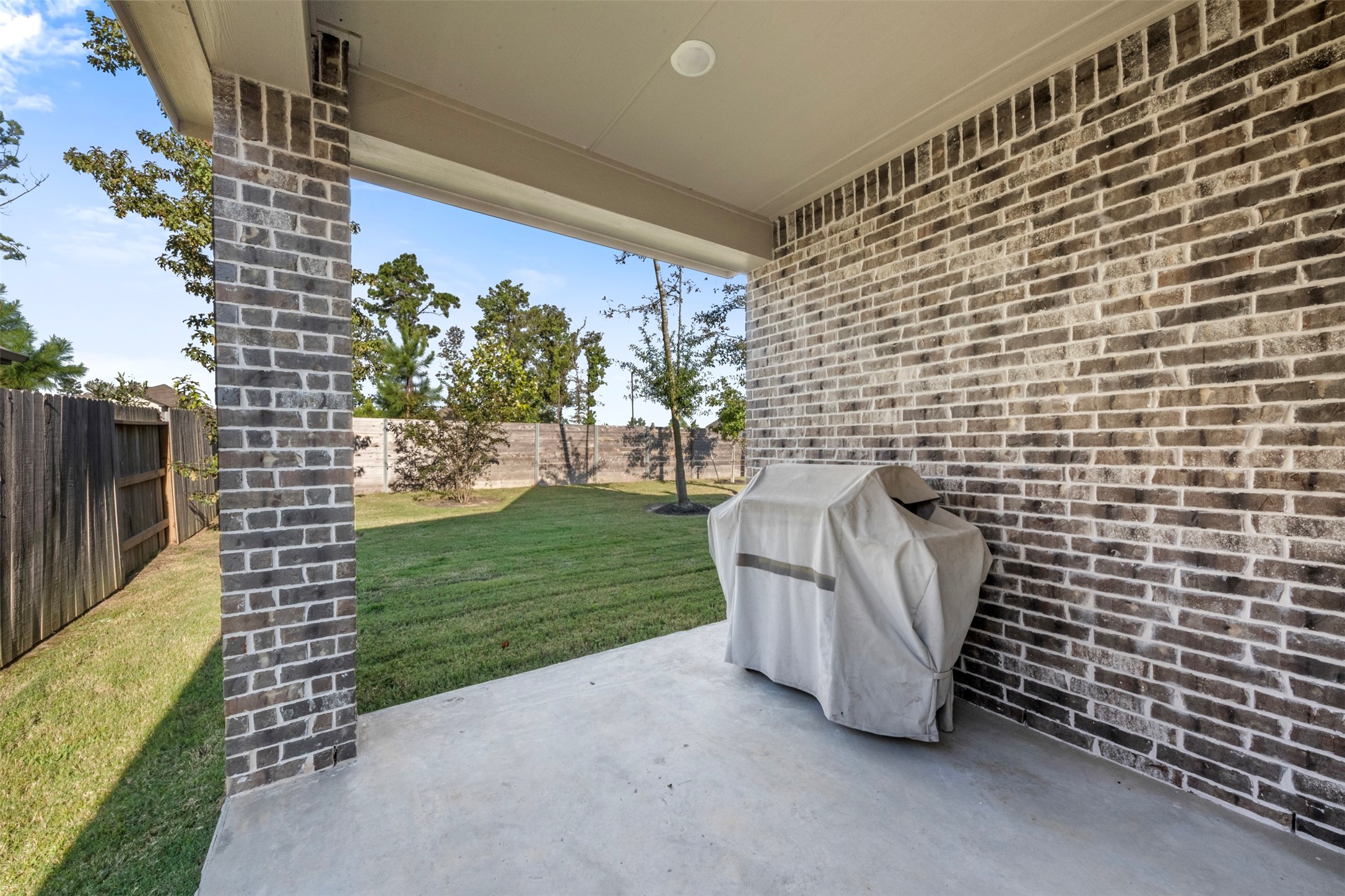 15650 Turtlehead Trail Conroe, TX 77302 - Photo 22 of 37 Patio with built-in gas line