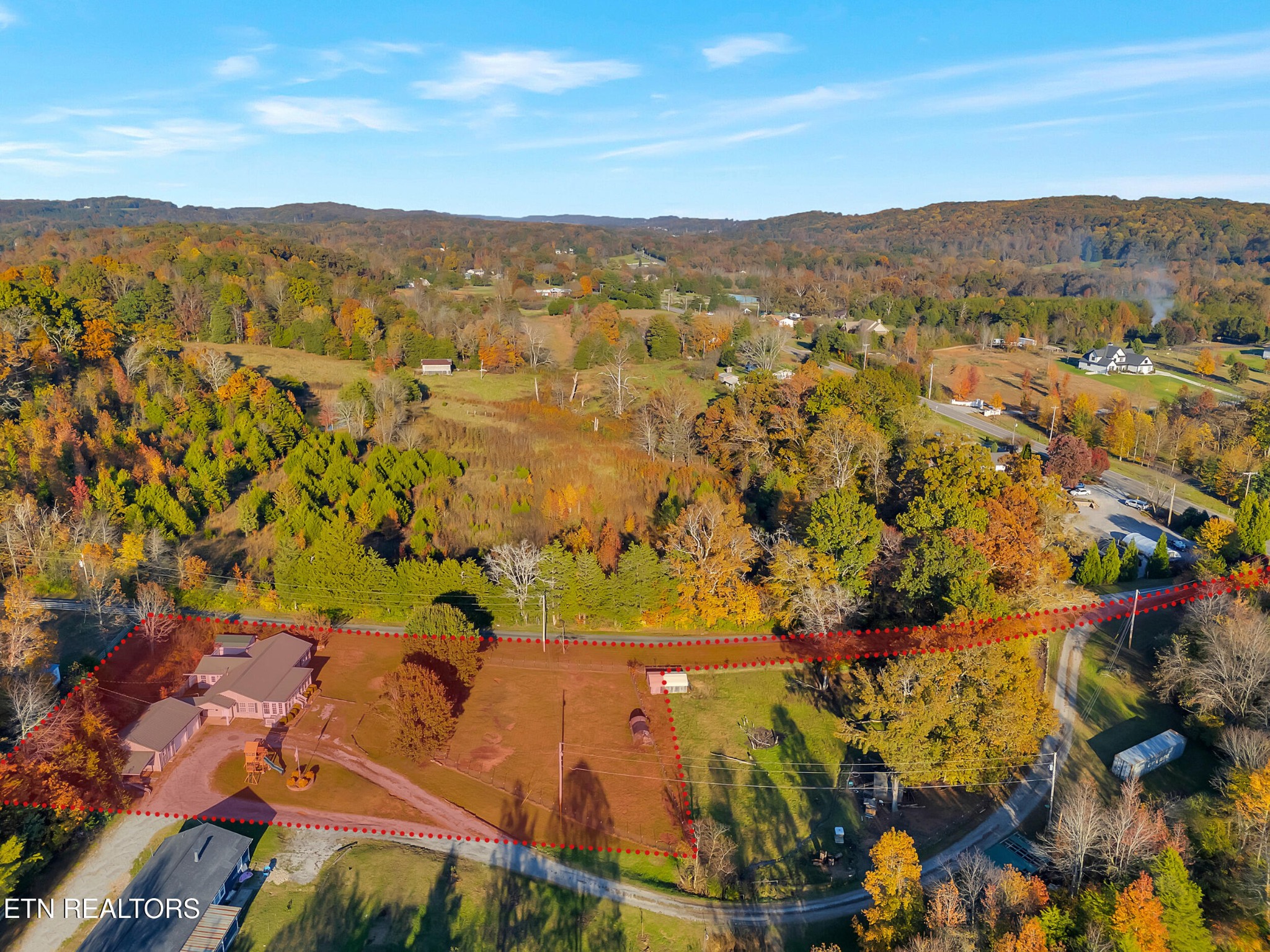9256 Hines Valley Road Lenoir City, TN 37771 - Photo 45 of 46 an aerial view of residential building with outdoor space