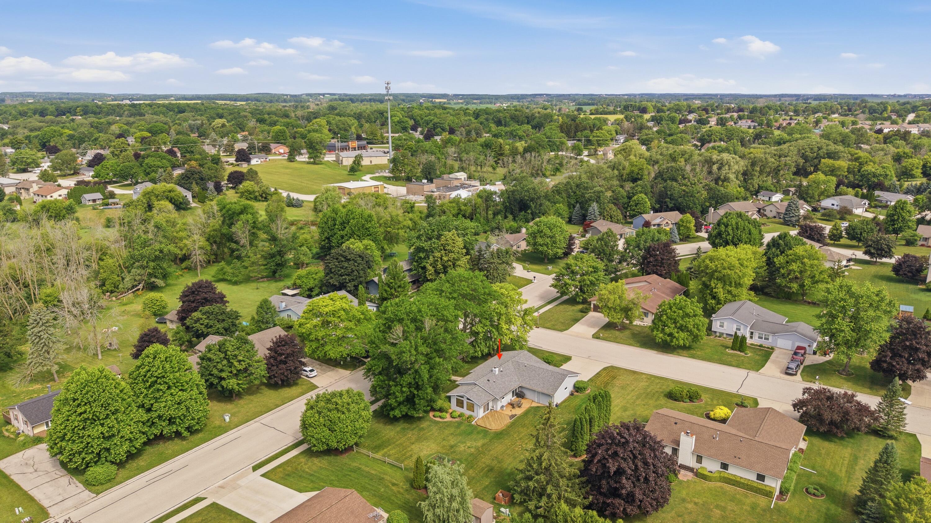 1237 Audubon Road Howards Grove, WI 53083 - Photo 30 of 31 Overhead Views Looking NorthWest - Howar