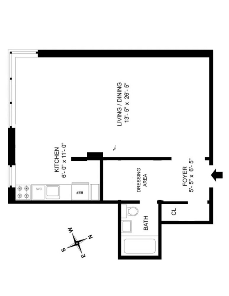 430 East 56th Street, Unit 3A Manhattan, NY 10022 - Photo 8 of 8 a picture of a floor plan