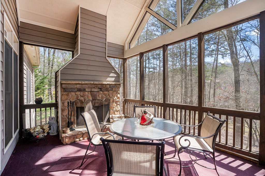 277 Hunters Ridge Road Mineral Bluff, GA 30559 - Photo 5 of 35 Screened porch