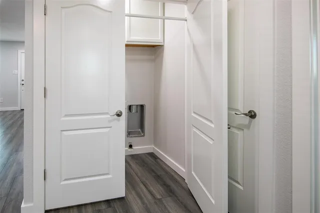a view of a walk in closet