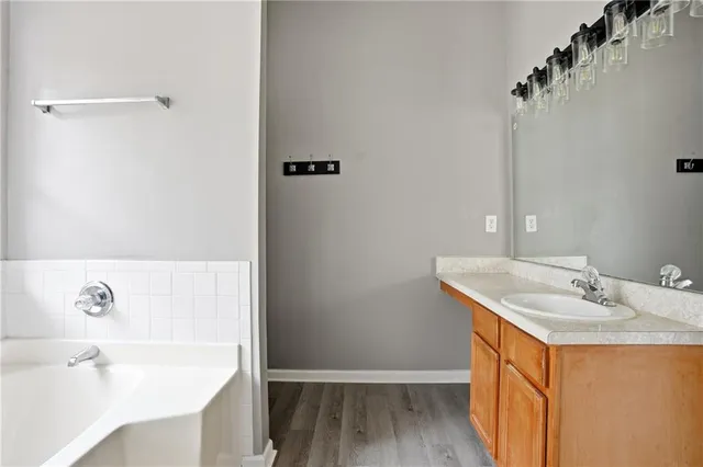 a view of a room with shelf on the wall