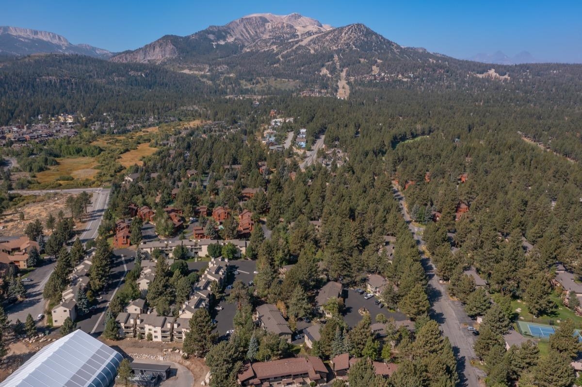 3251 Chateau Road, Unit 12 Mammoth Lakes, CA 93546 - Photo 45 of 50 an aerial view of residential house and green space