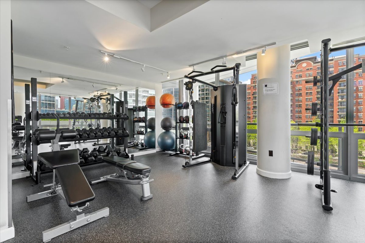 1235 South Prairie Avenue, Unit 2709 Chicago, IL 60605 - Photo 39 of 46 a view of a room with gym equipment