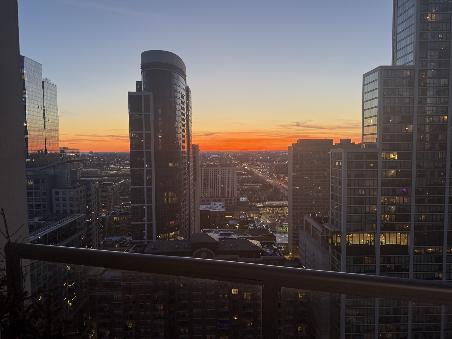 1235 South Prairie Avenue, Unit 2709 Chicago, IL 60605 - Photo 44 of 46 a view of a balcony with an outdoor space