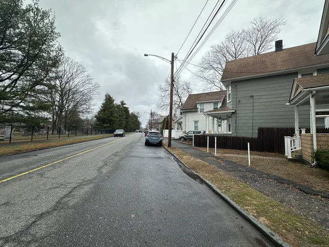 a house view with a street