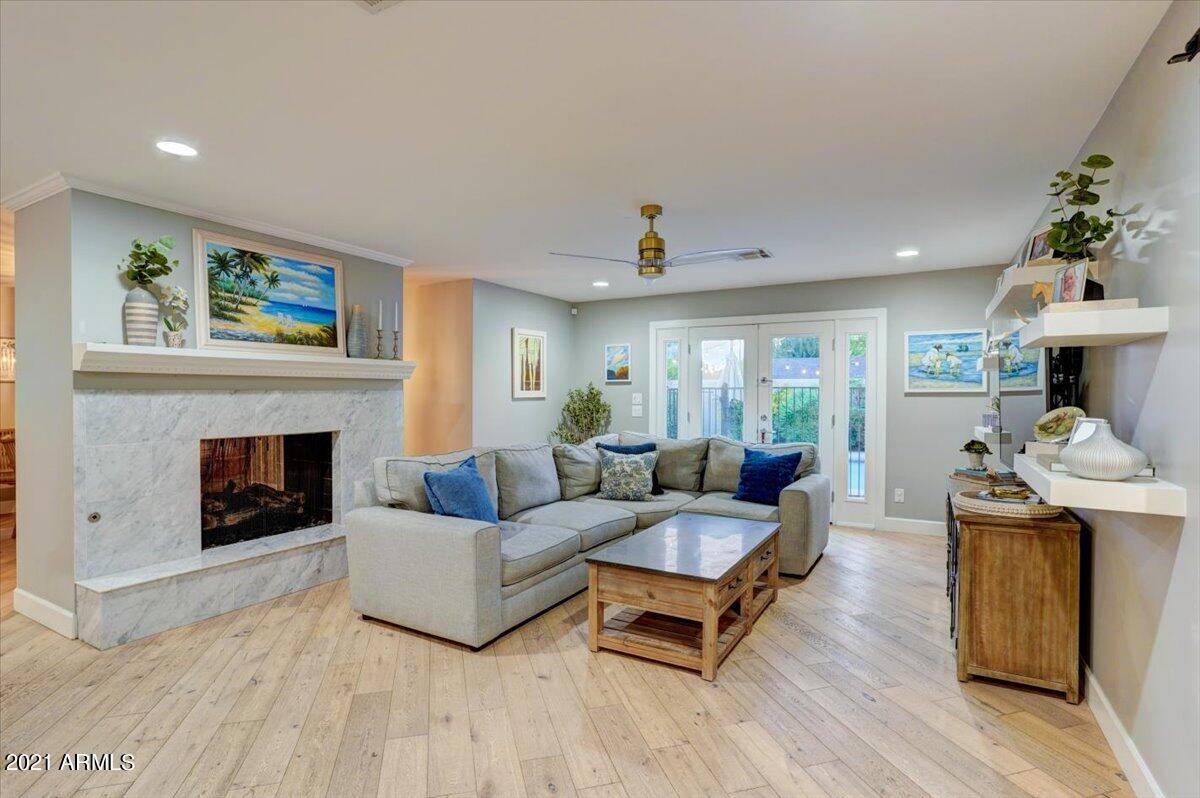 4917 East Osborn Road Phoenix, AZ 85018 - Photo 8 of 22 Family Room with Backyard Views