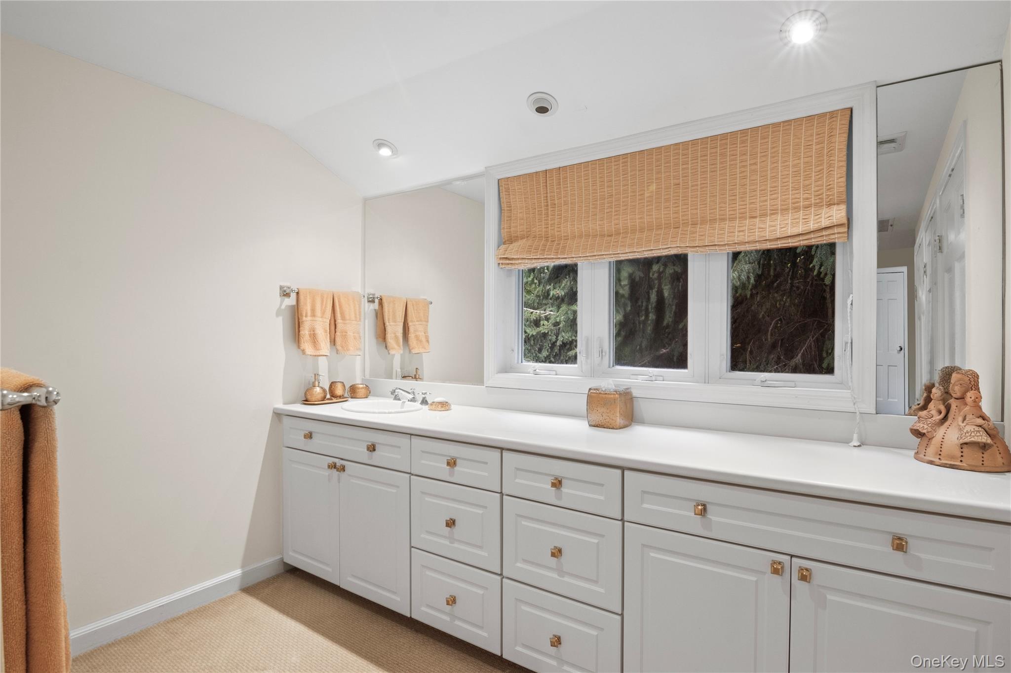 1276 Ridge Road Syosset, NY 11791 - Photo 17 of 30 a bathroom with a sink and mirror