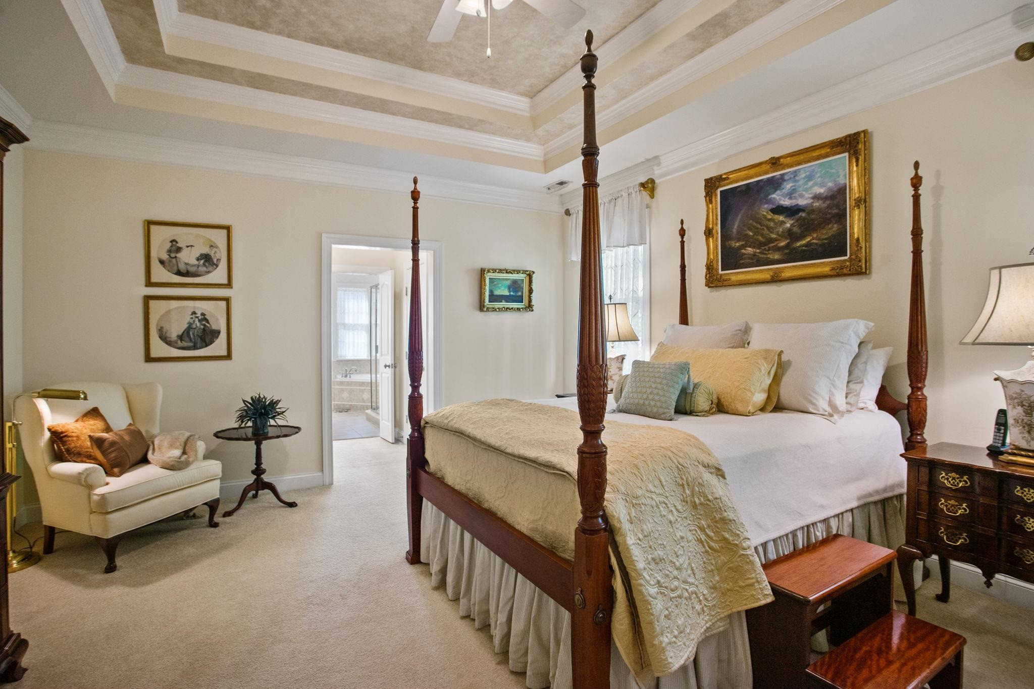 3223 Rain Forrest Way Raleigh, NC 27614 - Photo 23 of 71 a bedroom with a bed a couch and dresser