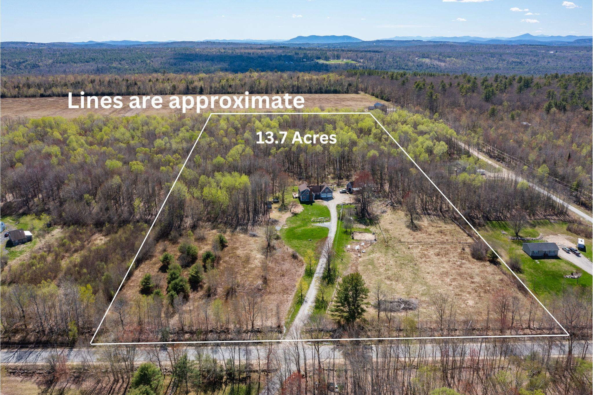 288 Allen Hill Road Oxford, ME 04270 - Photo 3 of 63 Overhead-w-lines