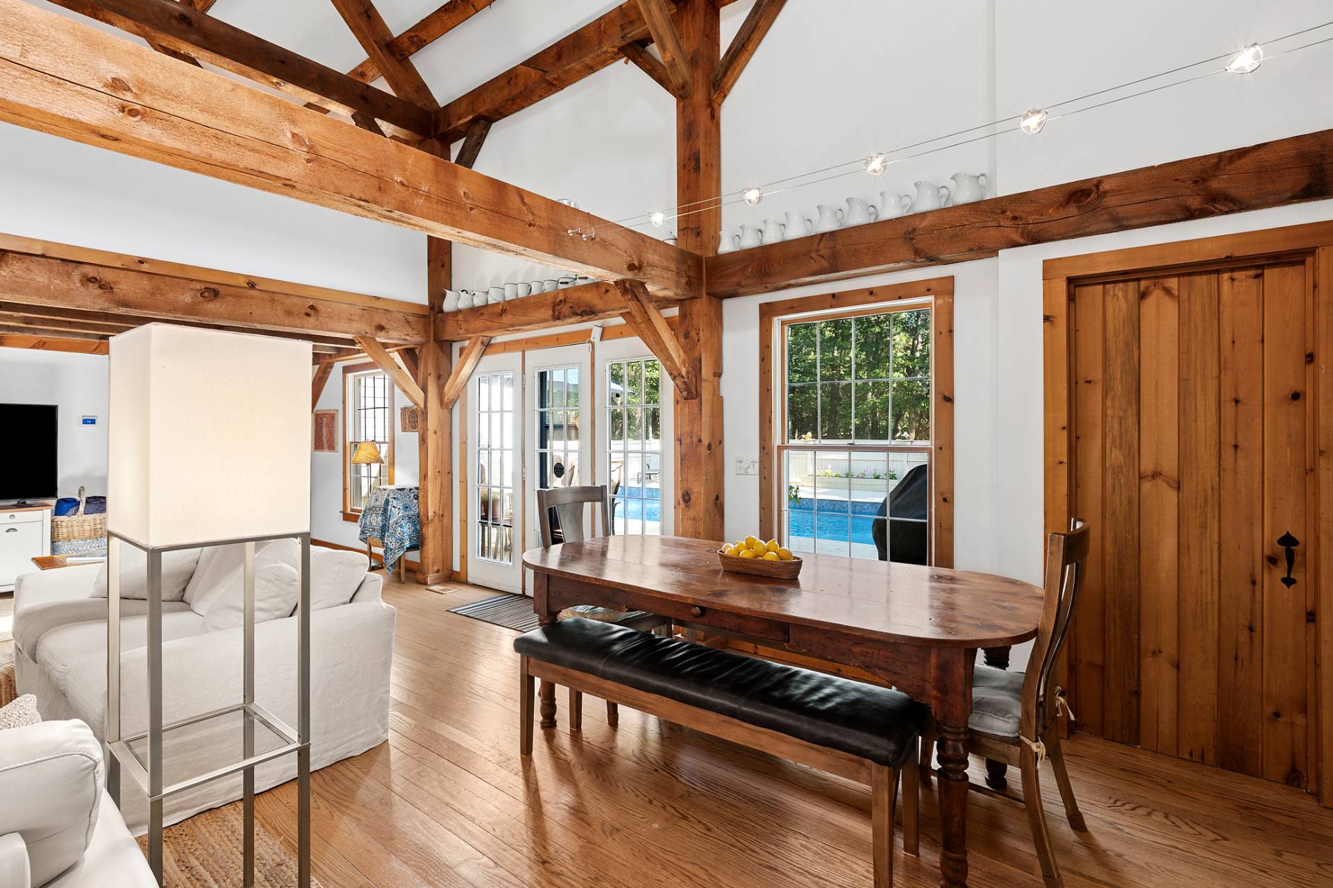 11 Ridge Road East Hampton, NY 11937 - Photo 18 of 19 a view of a dining room with furniture window and wooden floor
