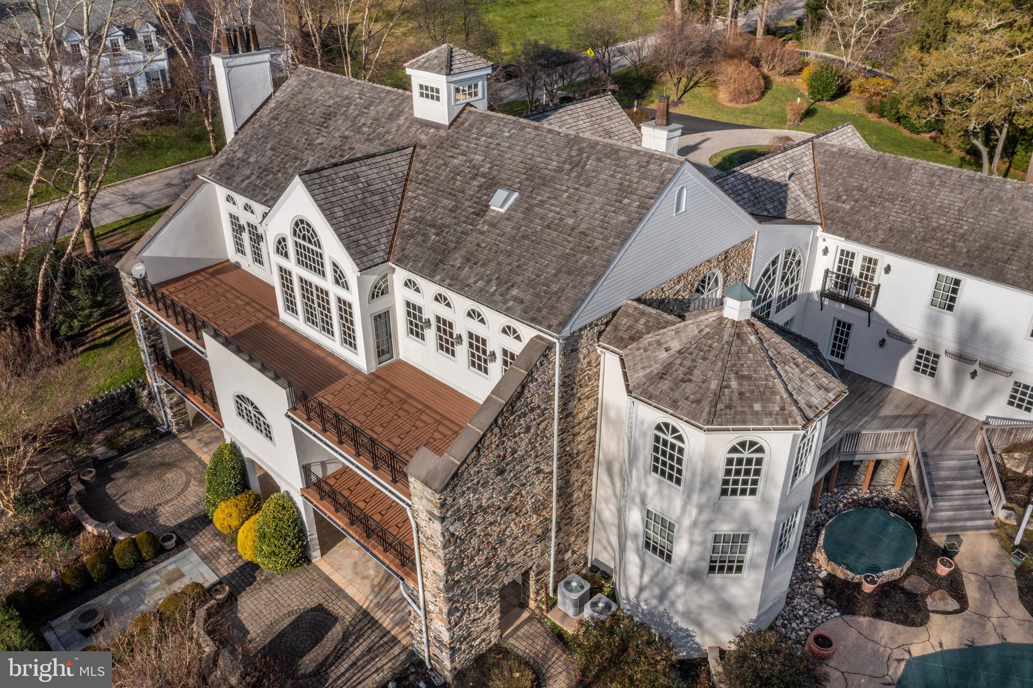 400 Inveraray Villanova, PA 19085 - Photo 54 of 61 Aerial side facade