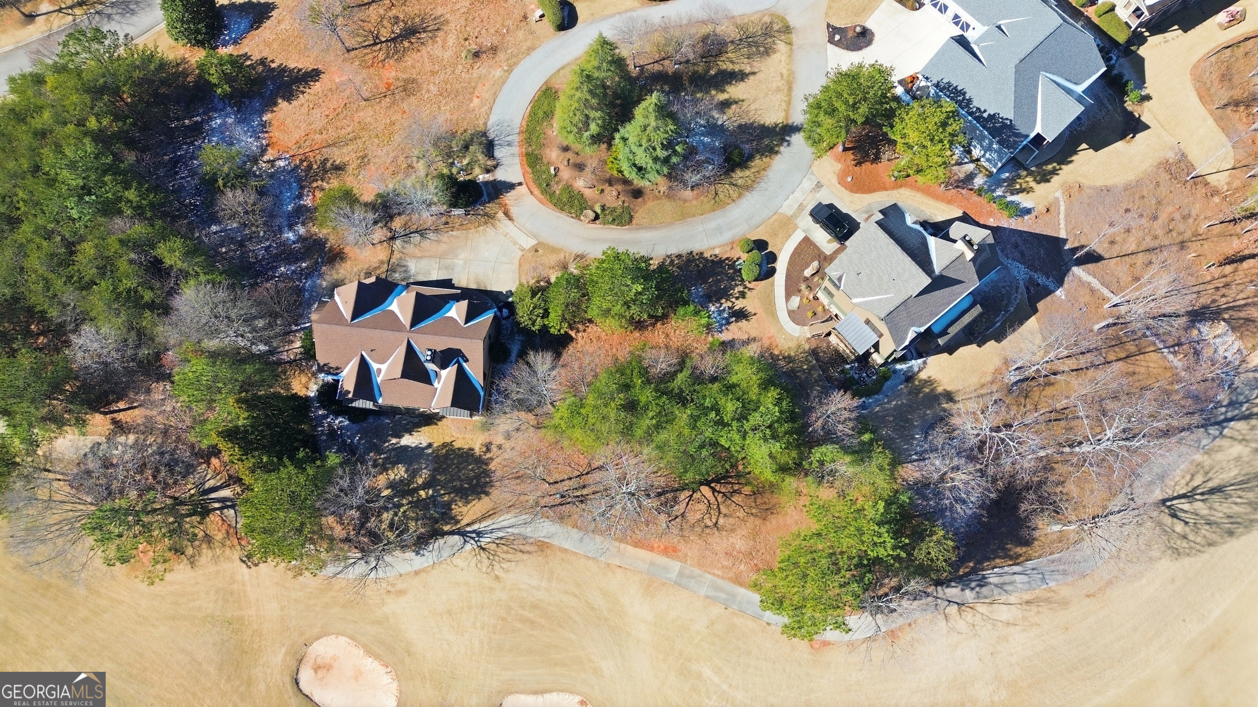 101 Cottage Lane Toccoa, GA 30577 - Photo 14 of 21 an aerial view of a house with a yard and garden