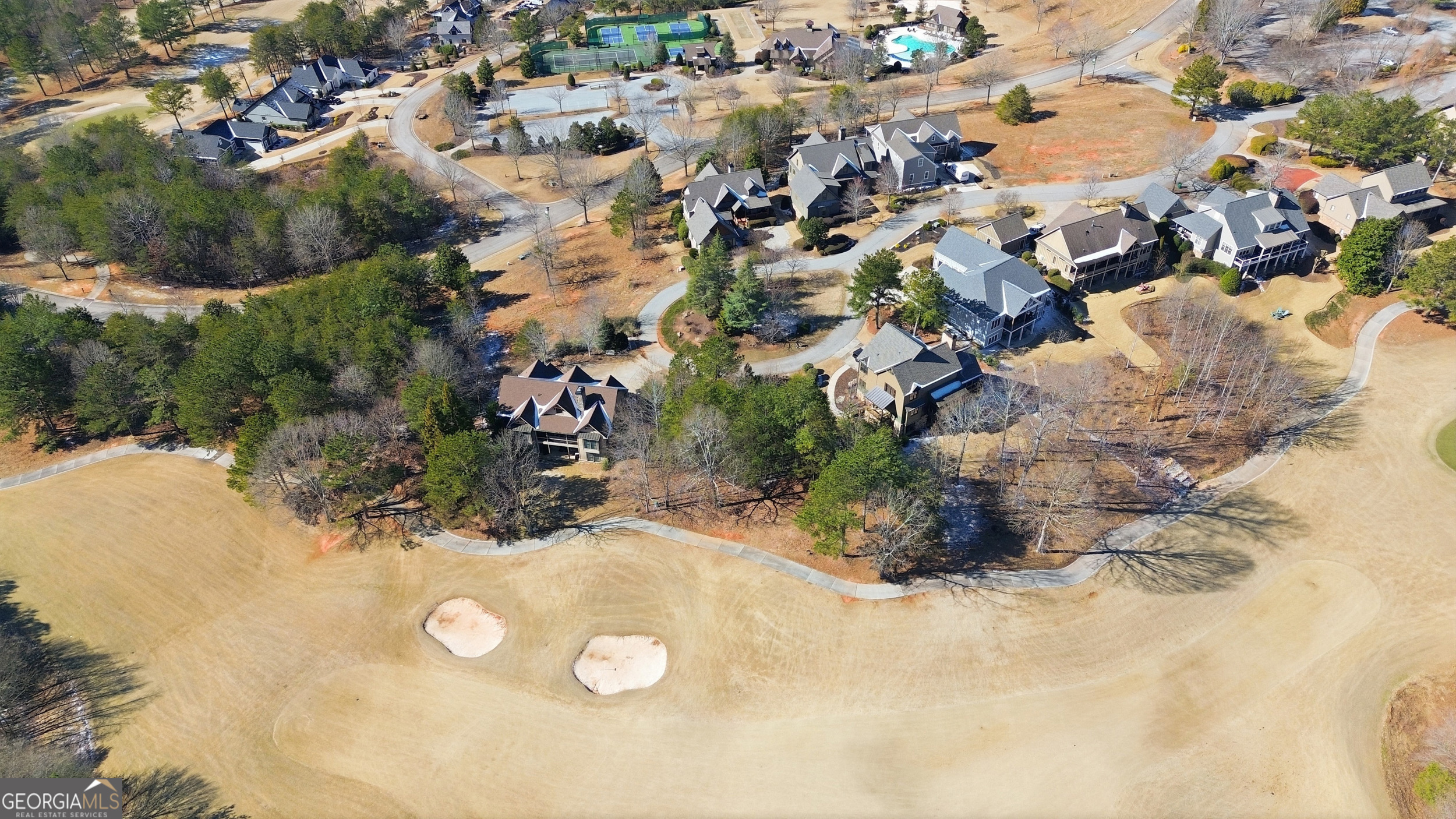 101 Cottage Lane Toccoa, GA 30577 - Photo 10 of 21 an aerial view of a house with a yard and lake view