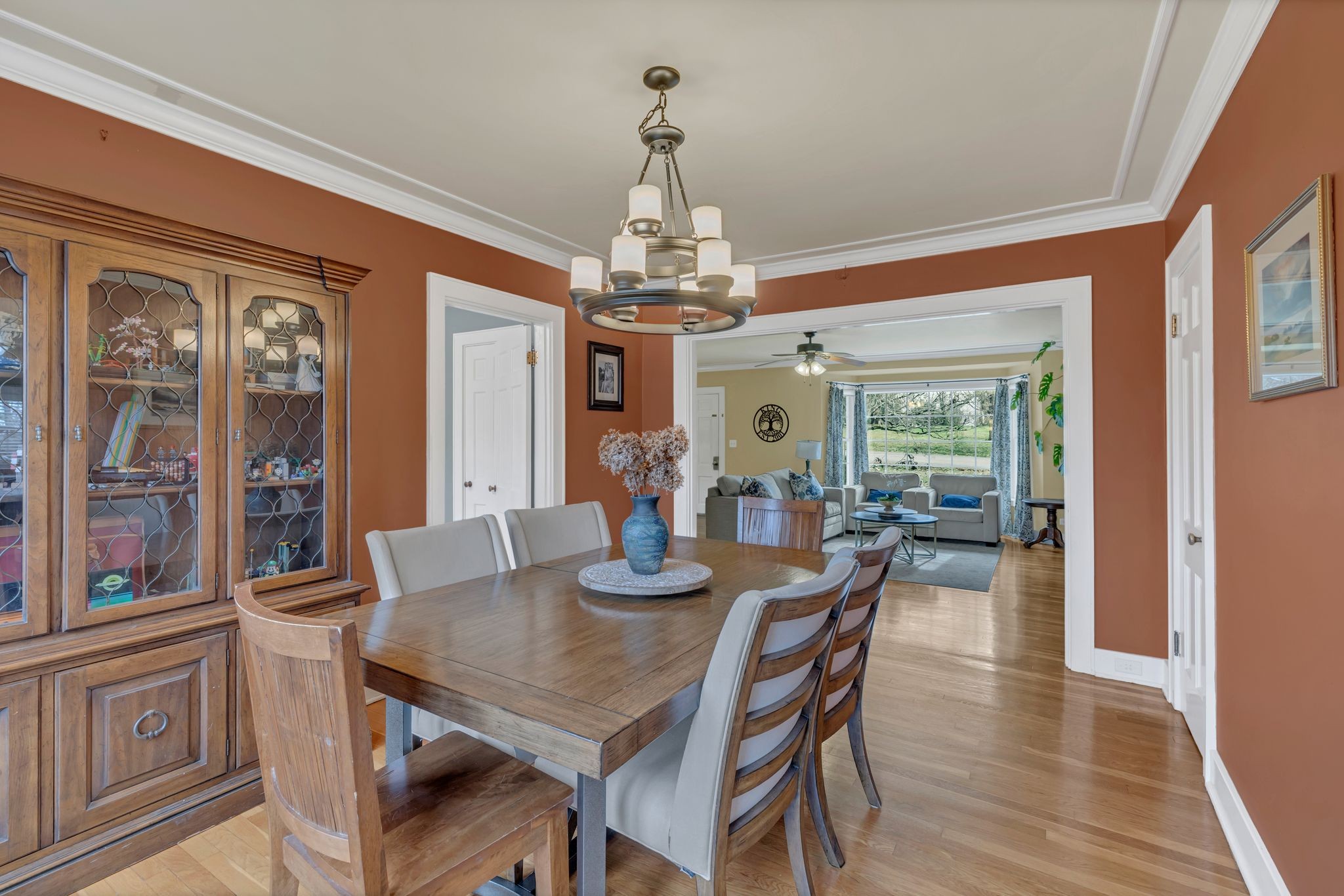 109 Audubon Road Shelbyville, TN 37160 - Photo 14 of 34 a view of a dining room with furniture wooden floor and chandelier