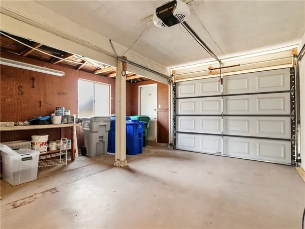 a view of a storage room