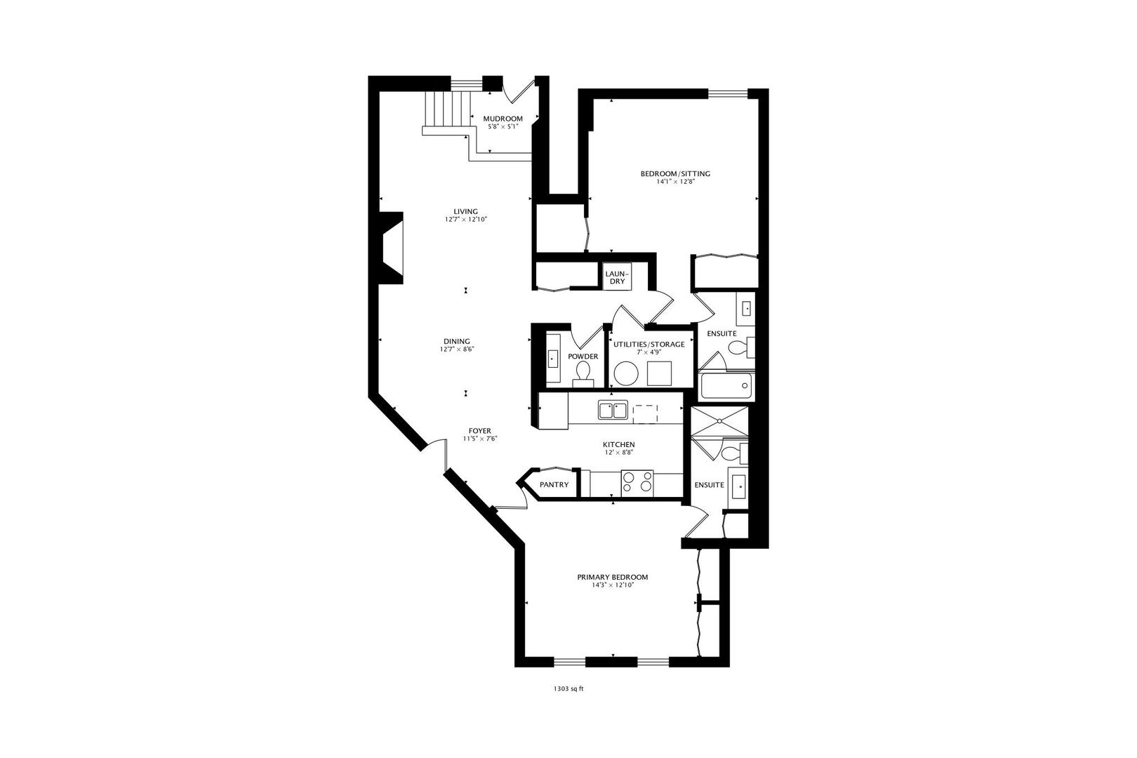 1323 West Belden Avenue, Unit E1 Chicago, IL 60614 - Photo 22 of 23 a picture of a bench in room