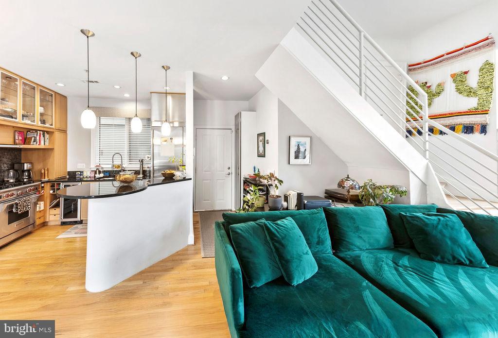 2131 10th Street Northwest, Unit 2 Washington, DC 20001 - Photo 8 of 33 Living Area & Kitchen